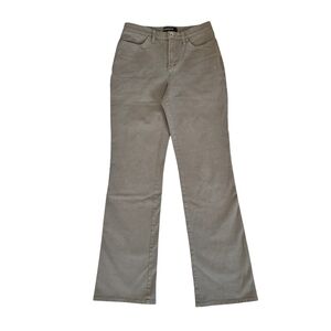 Cambio Jade Straight Leg Stetchy Jeans Grayish Sage Green Color